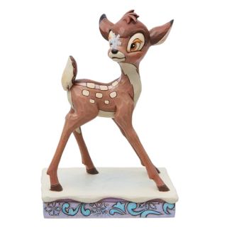 Enesco Jim Shore Disney Traditions Bambi Christmas Personality Pose Figurine 4.43"