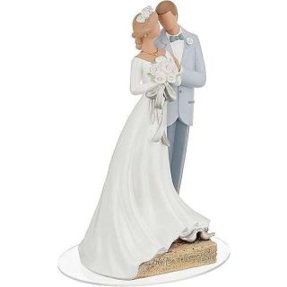 Enesco Legacy of Love Wedding Bride and Groom Newlywed Cake Topper