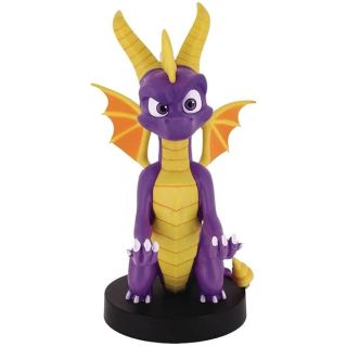 Exquisite Gaming: Spyro The Dragon - Original Mobile Phone & Gaming Controller Holder, Device Stand, Cable Guys, Licensed Figure