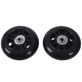 F-ber Luggage Suitcase Wheels 63x24mm/2.48" x0.94'' w/ 6mm ABEC 608zz Bearings, Inline Outdoor Skate Replacement Wheels, Set of (2) Wheels (OD:63 W:24 ID:6 Axles:35 & 40mm)