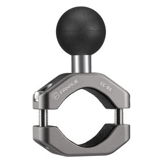 "FANAUE CC-05 Aluminum Handlebar Clamp Mount for RAM B Size 1" Ball - Bike & Motorcycle Phone Holder for 0.85" to 1.14" Rails"