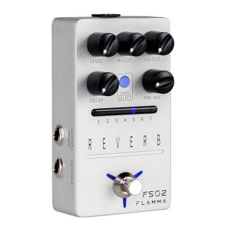 FLAMMA FS02 Reverb Pedal: 7 Reverb Effects & 7 Preset Slots for Guitar | True Bypass & Trail On
