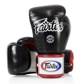 Fairtex BGV1 Muay Thai Boxing Training Sparring Gloves for Men, Women, Kids | MMA Gloves for Martial Arts| Premium Quality, Light Weight & Shock Absorbent 12 oz Boxing Gloves -Black/White/Red