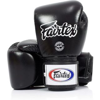 Fairtex BGV1BR Muay Thai Boxing Breathable Gloves for Men, Women, Kids | MMA Gloves, Kickboxing, Gym, Workout | Premium Quality, Light Weight & Shock Absorbent 16 oz Boxing Gloves-Black