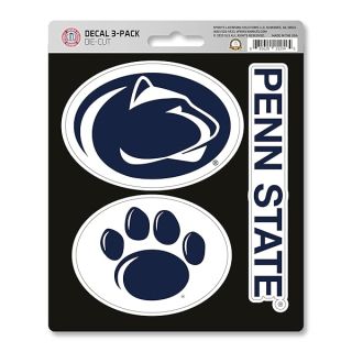 Fanmats NCAA Penn State Nittany Lions Team Decal, 3-Pack , Blue