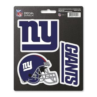 Fanmats NFL New York Giants Team Decal, 3-Pack , Blue