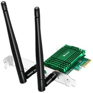 FebSmart WiFi 6 PCIE WiFi Adapter for Windows 11, 10 64bit, Linux Kernel 5.1 Desktop PCs, 2.4GHz 574Mbps and 5GHz 2400Mbps, Gaming and Video Streaming PCIE WiFi Card, Intel WiFi 6 AX200NGW (AX3000)