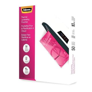 Fellowes 52042, Glossy Pouches - Letter, 10 mil, 50 pack