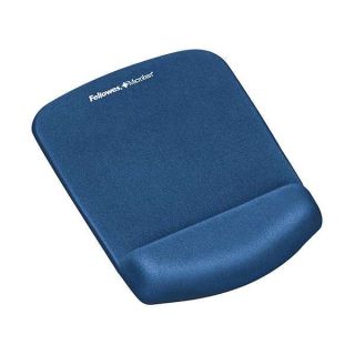 Fellowes PlushTouch Mouse Pad and Wrist Rest with FoamFusion Technology, Blue (9287301)