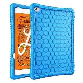 Fintie Silicone Case for iPad Mini 5th Gen 2019 / iPad Mini 4 -  Light Weight Anti Slip Kids Friendly Shock Proof Silicone Protective Cover for New iPad Mini 5/4 7.9&amp;quot;, Blue