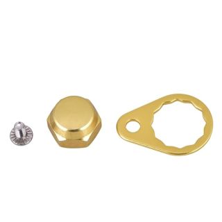 Fishing Pole Parts Nut For Reel,Fishing Handle Nut Screw NutBearing Cover for Fishing Reel Left/Right Handle Knob Locking Plate DIY Fishing Accessory 4 Colors Selectable(Pack of 2)(Gold Left Hand)