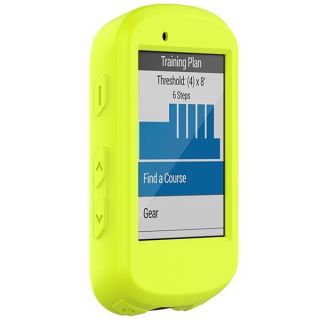Colorful Silicone Case for Garmin Edge 530 GPS - Soft Protective Bumper Sleeve for Bike Computer (Yellow)