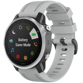 Garmin Fenix 6S Pro & 5S Plus Silicone Bands - Quick Fit 20mm Replacement Straps for Men & Women (Gray)