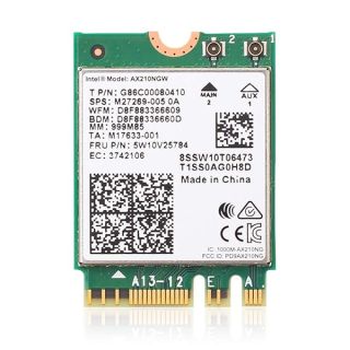 FocusFoto AX210NGW Dual Band WiFi Card 6E Intel NGFF 802.11AX 3000Mbps 2.4Ghz/5Ghz Wi-Fi Card with Bluetooth 5.2 for Laptop PC