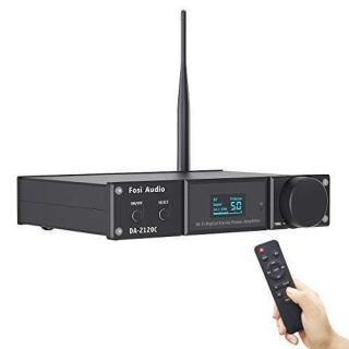 Fosi Audio DA2120C: 240W Bluetooth 5.0 Hi-Fi DAC Amplifier with 24Bit-192kHz Support & Remote Control