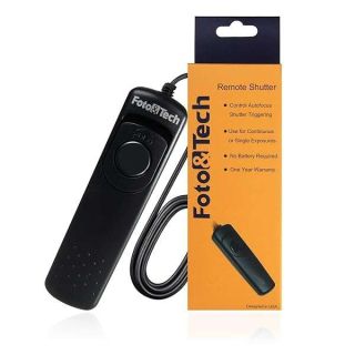 Foto&Tech Wired MC-30 Remote Control Shutter Release, Compatible with Nikon DSLRs with 10 Pin Connection Z9 Z8 D850 D5 D500 D4s D4 D3 D3x D3s D810A D810 D800 D800E D2 D2H D2Hs D2Xs D300 D1 D300s D700