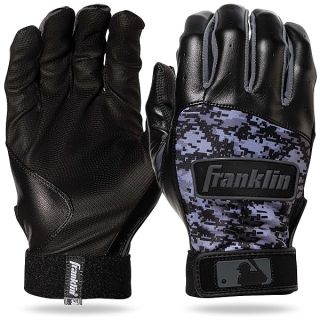 Franklin Sports MLB Digitek Baseball Batting Gloves - Black/Black Digi - Youth Large