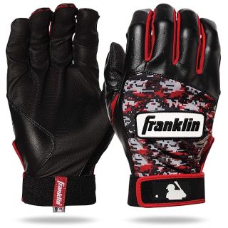 Franklin Sports MLB Digitek Baseball Batting Gloves - Gray/Red Digi - Adult X-Large