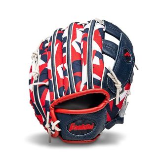 Franklin Sports unisex teen 9.5" Franklin Sports Kids Baseball Tball Glove RTP Youth Baseball Glove Boys Girls Teeball Youth, Navy/Red, 9.5 US