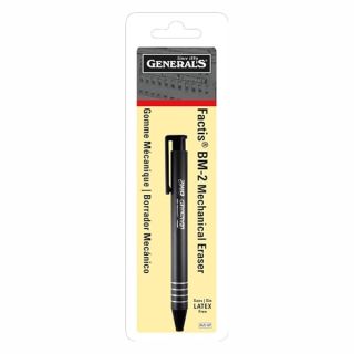 GENERAL PENCIL CO. GPBM2-BP Factis Pen Style Eraser Carded, White