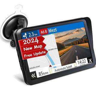 "2024 GPS Navigator for Car & Truck - 9" Touch Screen, Voice Guidance, Custom Routing & Safety Alerts"
