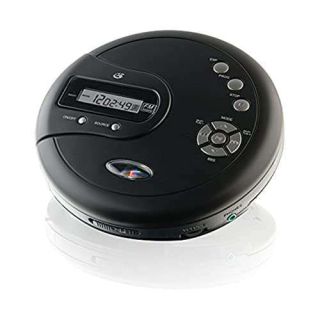 GPX PC332B Portable CD Player with Anti-Skip Protection, FM Radio and Stereo Earbuds - Black