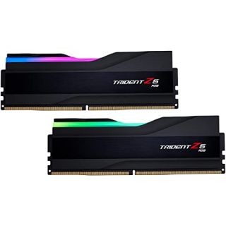 G.SKILL Trident Z5 RGB Series (Intel XMP 3.0) DDR5 RAM 32GB (2x16GB) 7600MT/s CL36-46-46-121 1.40V Desktop Computer Memory UDIMM - Matte Black (F5-7600J3646G16GX2-TZ5RK)