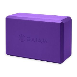 Gaiam Yoga Block - Supportive Latex-Free Eva Foam - Soft Non-Slip Surface with Beveled Edges for Yoga, Pilates, Meditation - Yoga Accessories for Stability, Balance, Deepen Stretches