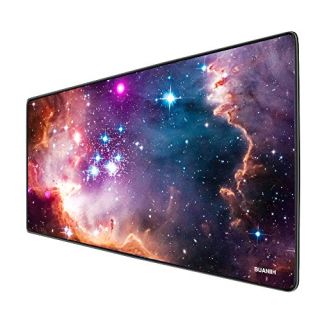 Gaming Mouse Pad,Large Mouse Pad,Desk Mats on top of Desks,Non-Slip Rubber Base Mice Pads (27.6"x11.8"x0.12",Galaxy)