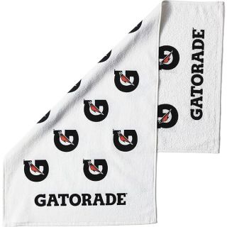 Gatorade G Towel, 22" x 42", Cotton, White/Black/Orange