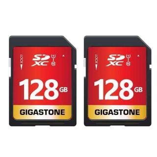 128GB SD Card 2-Pack UHS-I U1 Class 10 for Canon, Nikon, Sony - Full HD Video Memory Card