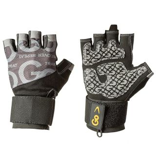 GoFit GF-GTCW-L Pro Trainer Wrist-Wrap Gloves (Large),Gray