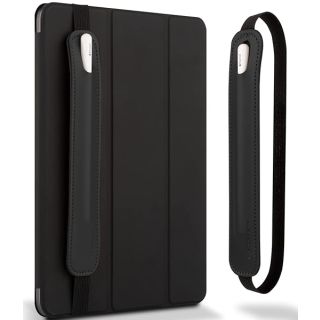 Goospery Pencil Holder for Apple Pencil & iPad - PU Leather Sleeve Case with Elastic Band - Fits iPad 8, 7, Mini 5 & More