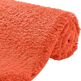 Gorilla Grip Premium Luxury Bath Rug, Absorbent, Soft, Thick Shag, Bathroom Mat Rugs, Machine Wash, Microfiber Dries Quickly, Mats for Bath Room, Shower, Bathtub and Spa Floors, 24x17, Coral