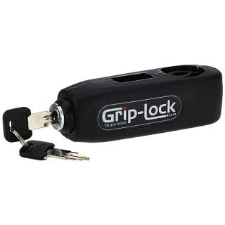 Grip-Lock GLBlack Black Motorcycle and Scooter Handlebar Security Lock