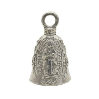 Guardian Bell Religious Good Luck Bell w/Keyring & Black Velvet Gift Bag | Motorcycle Bell | Lead-Free Pewter | Made in USA