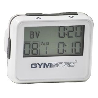 Gymboss Interval Timer and Stopwatch - White/Gray Gloss