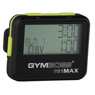 Gymboss miniMAX Interval Timer and Stopwatch - Black/Yellow SOFTCOAT