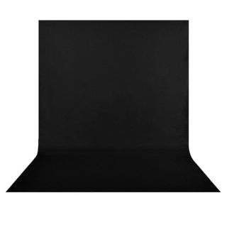 HEMMOTOP Black Backdrop Background, 6x9 ft Polyester Fabric Chromakey Black Screen Backdrops Collapsible for Photoshoot, Birthday Party, Wedding, Photography (Backdrop only)