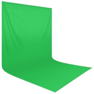 HEMMOTOP Green Screen Backdrop, 10 x 20 ft Chromakey Greenscreen Background, Large Seamless Green Backdrop Background Cloth, for Photography, Zoom, Live Streaming (Backdrop only)