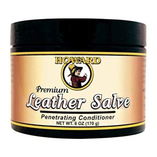 HOWARD Premium Leather Salve: Rejuvenates, Penetrates, Preserves, Protects, & Revives Dried-Out Smooth Leather. Natural Salve, No Greasy or Sticky residue. Ideal for Leather, Couches, Shoes, & More