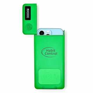 Timed Lock Box for Phones: Control Smartphone Addiction & Boost Self-Discipline - Perfect for Teachers & Home Use (Green)