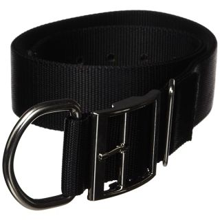 Hamilton Deluxe Double Thick Nylon Dog Collar, 1-3/4-Inch by 32-Inch, Black