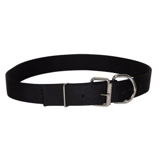 Hamilton Deluxe Double Thick Nylon Dog Collar, 1-3/4 by 28-Inch, Black