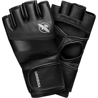 Hayabusa T3 4oz Pro Style MMA Gloves for Men and Women - Black, Medium