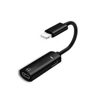 Apple MFI Certified Lightning Headphone Adapter: Dual Audio Jack & Charger Splitter for iPhone 11, 12, XS, XR, iPad Air