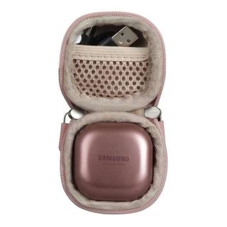 Hermitshell Travel Case for Samsung Galaxy Buds Live/Samsung Galaxy Buds Pro/Samsung Galaxy Buds 2 True Wireless Earbuds (Rose Gold)