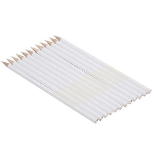 Hilitand 12PCS Marking Pencil, Water Soluble Pencil White Sewing Marking Pencil Dressmaker Practical Tool