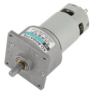 Hilitand DC 24V 35W Mini DC Gear Motor Metal Speed Adjustable Large Motor CW/CCW(24V 50rpm)