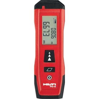 Hilti PD-S Laser Distance Meter 60M/197ft, Handheld Range Measure Meter Rangefinder Diastimeter with Area Measurement, Range Finder Highlight Display Measuring Tool